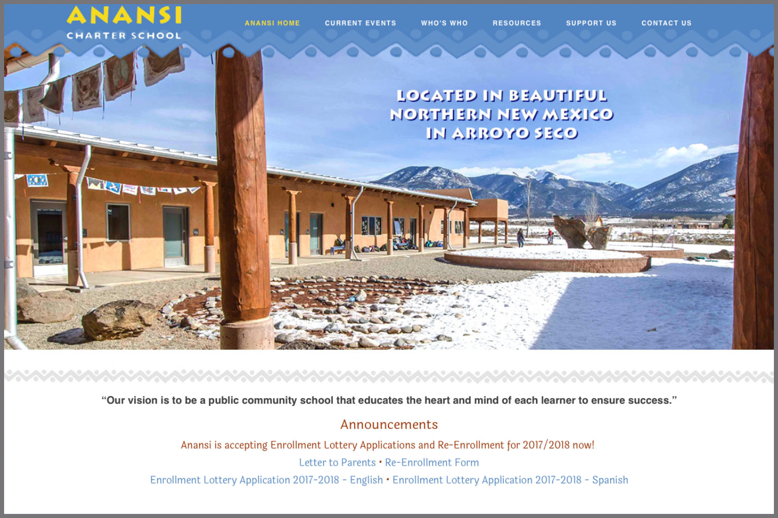 to Our New Website! Anansi Charter School